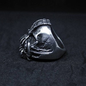 Hand Sculpted Bane Mask Ring : Oxidized Lead Free Pewter Skull Ring - Etsy