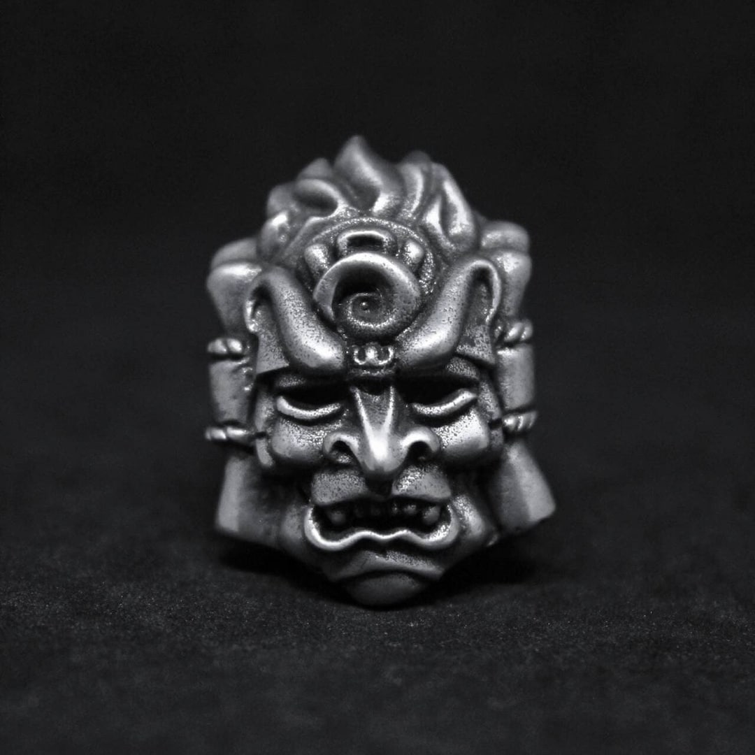 Hindu Rings Parad Hand Sculpted Lord Indra Hinduism God Ring : Oxidized Lead Free Pewter ...