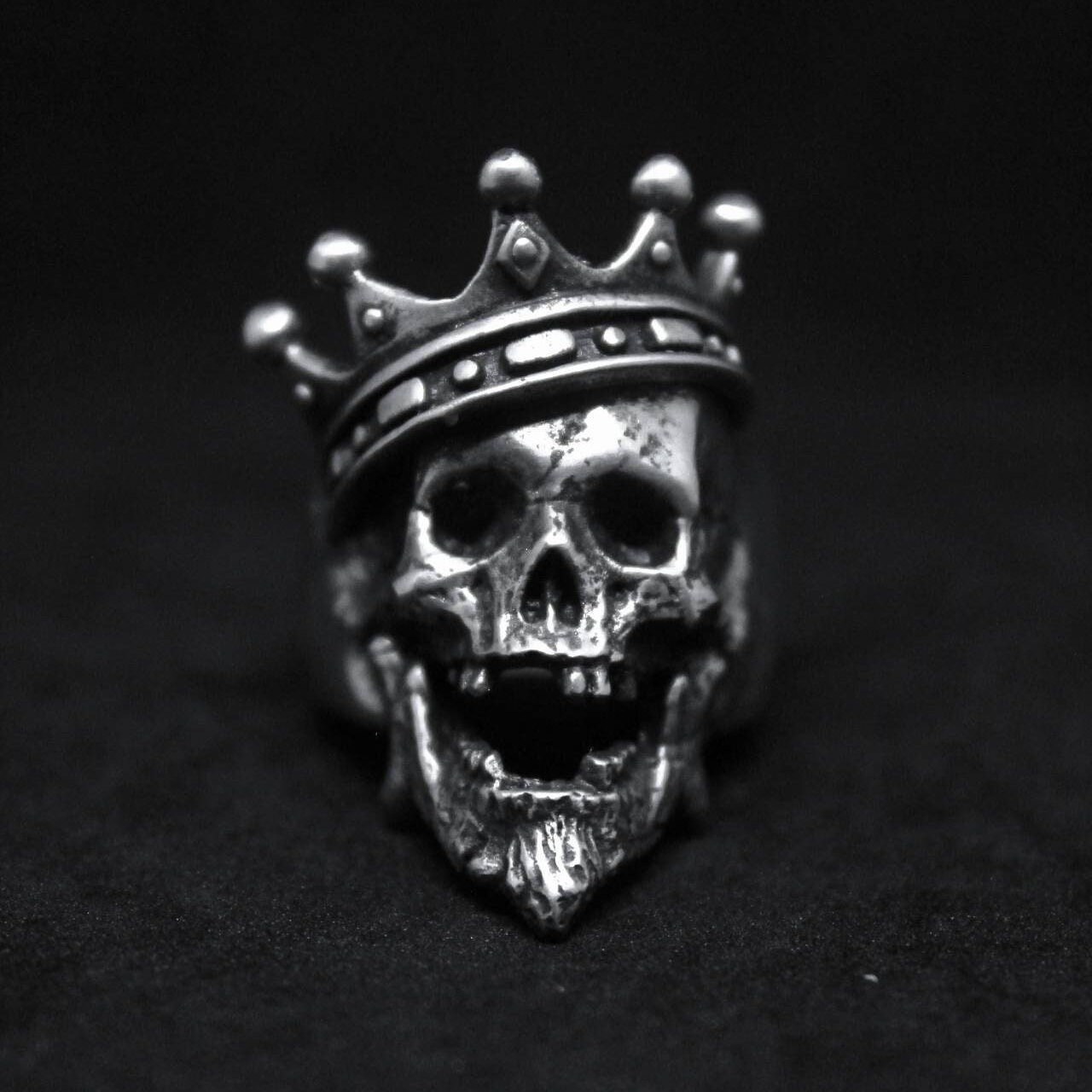 Skull,crown Ring,sterling Silver, Rockabiily, Steampunk,gothic,  Victorian,womens Fashion,skull Ring,handmade,boho,shic,hippy,gypsy - Etsy