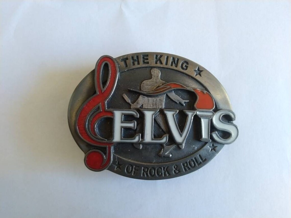 Elvis Presley belt buckle King of rock and roll punk rock | Etsy
