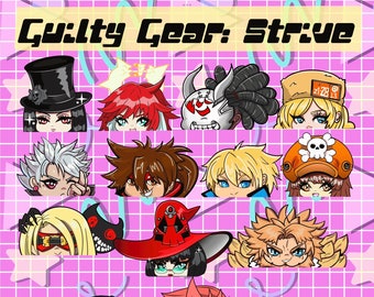 Guilty Gear Strive Vinyl Decal Peeker Stickers