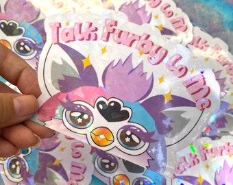 Talk Furby To Me Peeker Vinyl Sticker Peeker NOT HOLO!