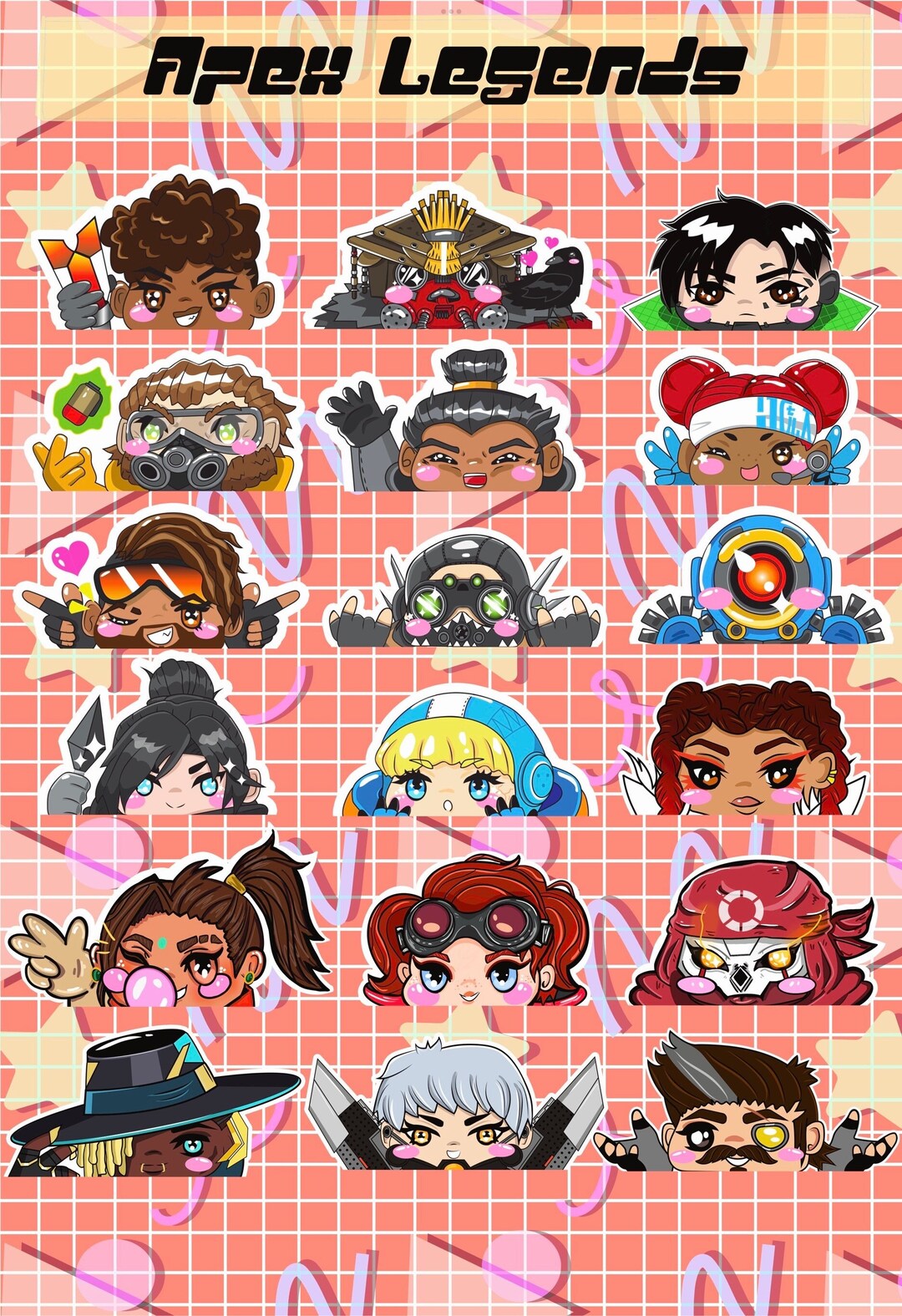 Apex Legends Vinyl Decal Peeker Stickers & Custom! - Etsy Denmark