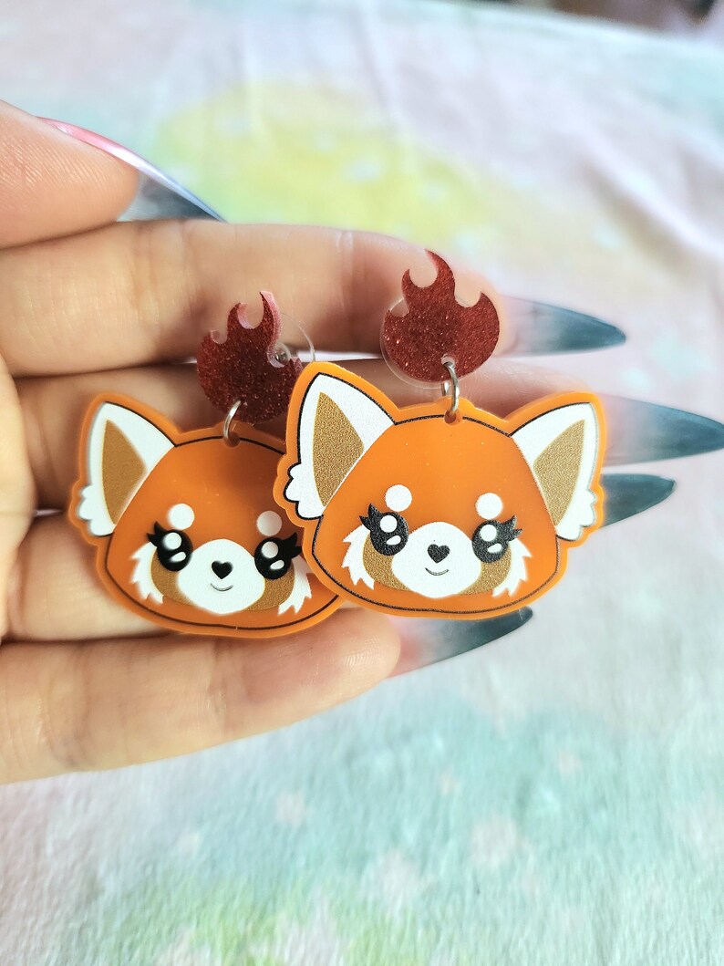 Cutie Kawaii Character Japanese Inspired Acrylic Earrings image 5