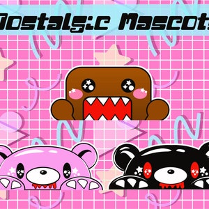 Nostalgic Mascots Gloomy Domo Vinyl Decal Peekers