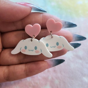 Cutie Kawaii Character Japanese Inspired Acrylic Earrings image 7