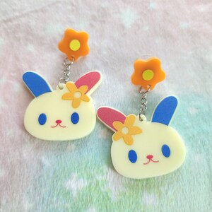 Cutie Kawaii Character Japanese Inspired Acrylic Earrings image 8