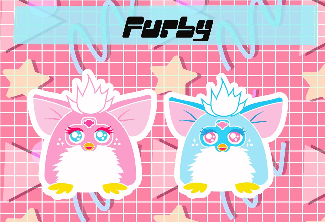 Furby Vinyl Stickers - Etsy