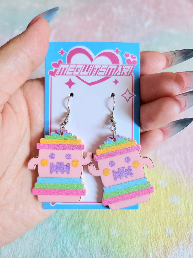 Animal Crossing Gamer Inspired Acrylic Earrings image 4