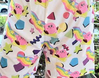 Kirby Retro Vaporwave 80s Patterned Shorts S-4XL