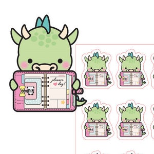 Spread settimanale Dragon // Dragon // Diario // Planner // Adesivi // Unicorn // Social Media