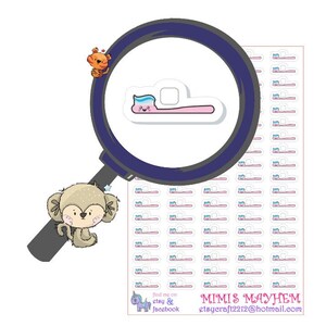 Geborstelde tanden//dagboek//planner//stickers//eenhoorn//sociale media