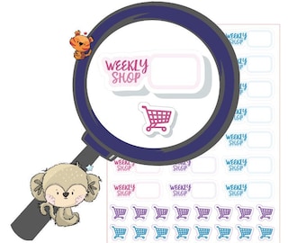 Weekly Shop // Diary // Planner // Stickers