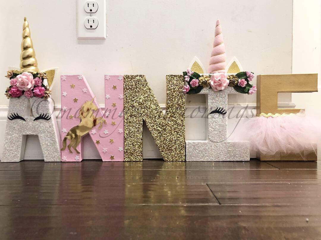UNICORNS PARTY/ unicorn letters/ unicorn decorations/ unicorn birthda…