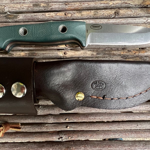 Benchmade 162 Bushcrafter Handmade Leather Knife Sheath. (Sheath Only).