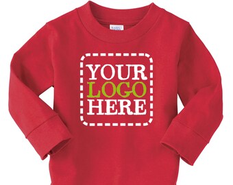 Custom Toddler Long-Sleeve Cotton Jersey T-Shirt 2T - 5/6T  Add Your Logo or Text/ Kids Clothing/ Custom Logo/ Custom Embroidery/ Unisex