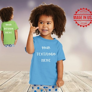 Custom TODDLER T-Shirts / Kids Customized Shirt / infant / Childrens Tee / Customized Tshirt / Toddler Customized Clothing / Birthday Shirt