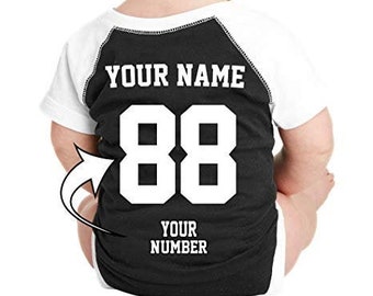 Custom Infant Baseball Bodysuit / Baby Romper / Infant Bodysuit / Toddler Customized Bodysuit / Personalized baby Clothes / Your text Here