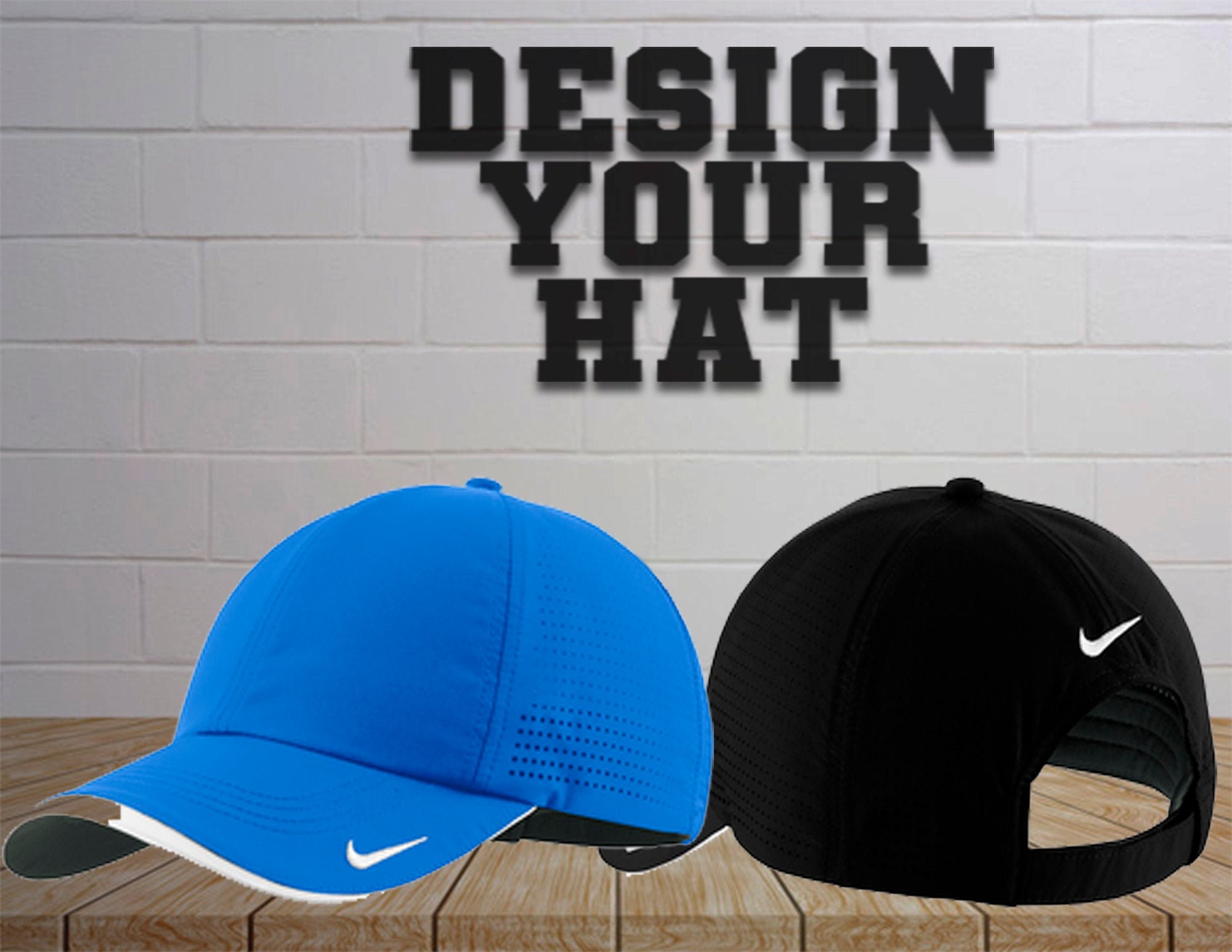 Custom DriFIT Swoosh Perforated Cap/ Personalized Mens Hat / Etsy