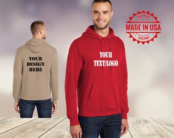 Custom Printed Hoodies / Add Your Logo or Text / Custom Business Hoodie / Custom Uniform / Personalized Hoodie / Custom Adult Clothing