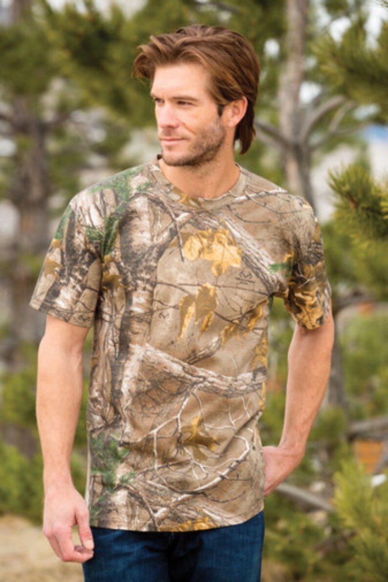CUSTOM Embroidered Camo Tshirt / Custom Hunting Shirt/ Etsy