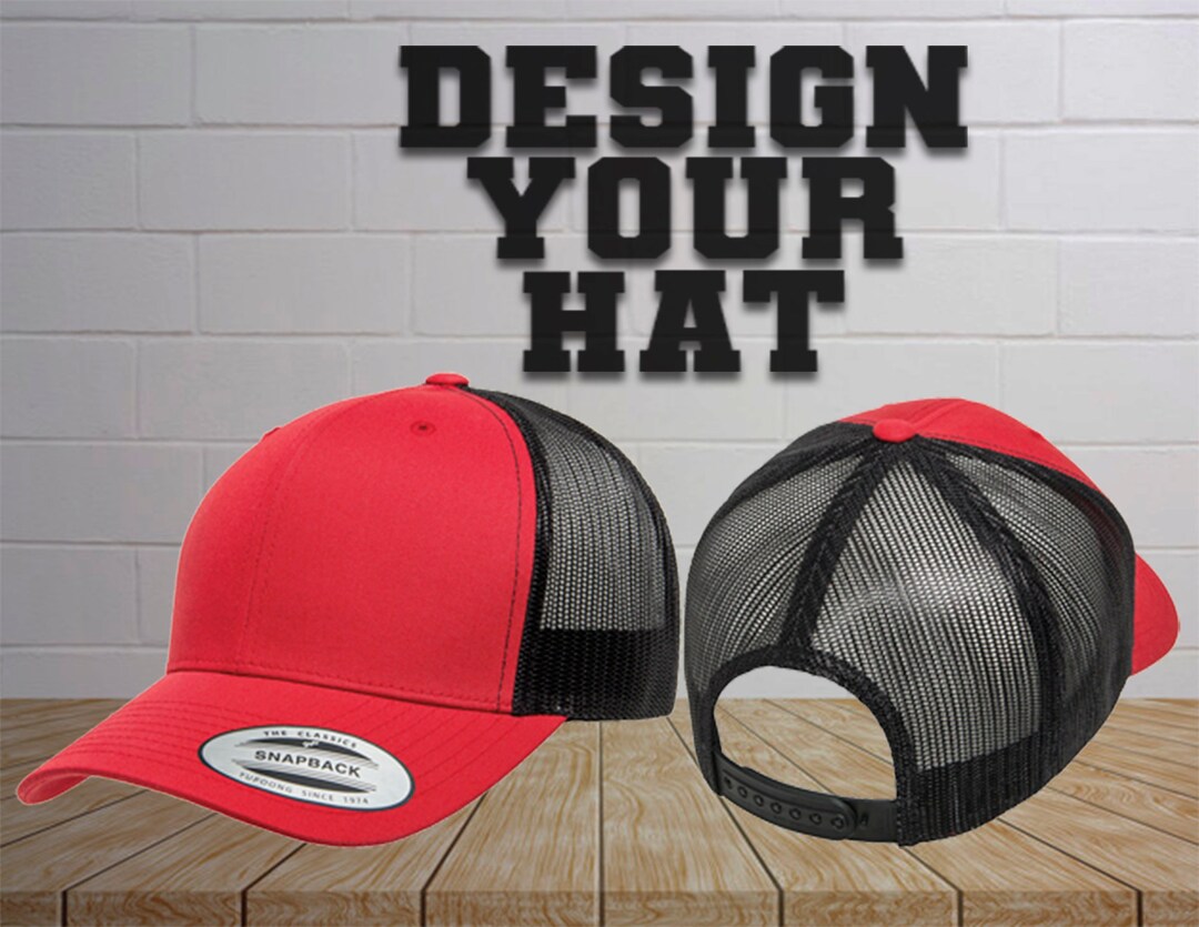 Custom Trucker Cap/ Custom Trucker Snapback Hat / Retro Trucker Cap ...