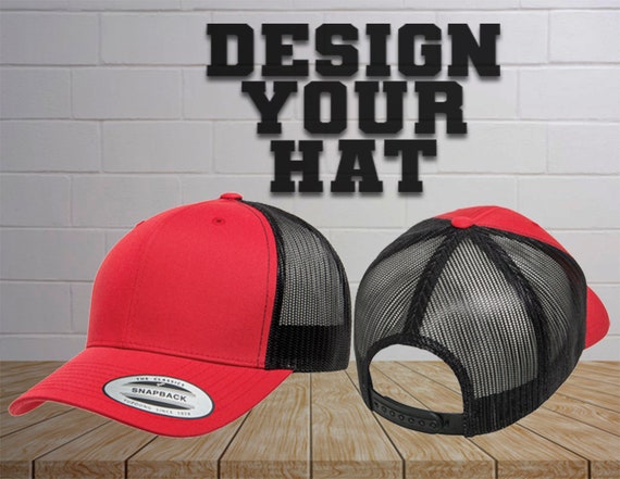 Custom Trucker Cap/ Custom Trucker Snapback Hat / Retro Trucker Cap / Personalized Snap Back / Embroidered Mesh Caps / Snapback Trucker Hat