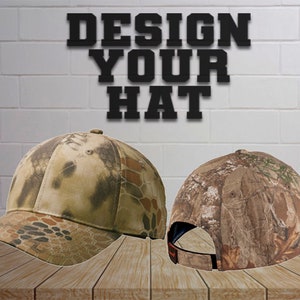 Custom Camouflage Cap/ Camouflage Cap / Custom Hats / Embroidery Hats / Monogram Hats/ Custom Camo Hats / Custom Mens Cap/ Embroidered Hats