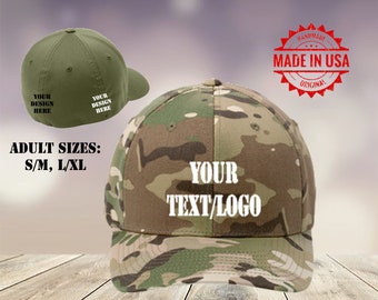 Custom Flexfit / Flex Fit 6277 Curved Bill / Personalized Embroidery / Your Custom Hat / Flexfit Baseball Caps / Embroidered Hats / Custom