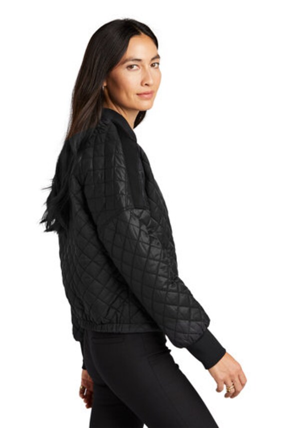 Custom Embroidered Boxy Quilted Jacket men Boxy Quilted Jacket