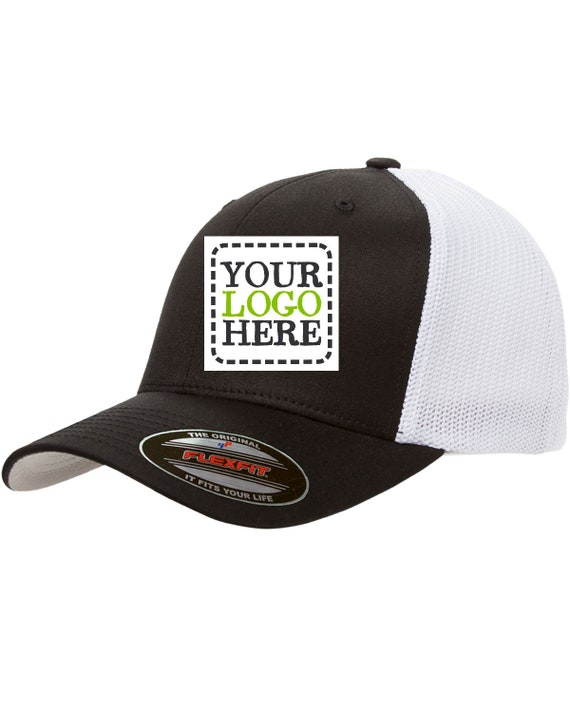 Wholeslae Flexfit Trucker Hat / - Hat Etsy / Hat Custom Hat Hat / Business Hat Mens Personalized / / Embroidered Custom Logo Customized Business 