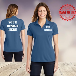 Sport-Tek® Ladies PosiCharge® RacerMesh® Polo. LST640, Custom Polo, Embroidery Polo, Business Polo, Personalized Gifts, Custom Logo