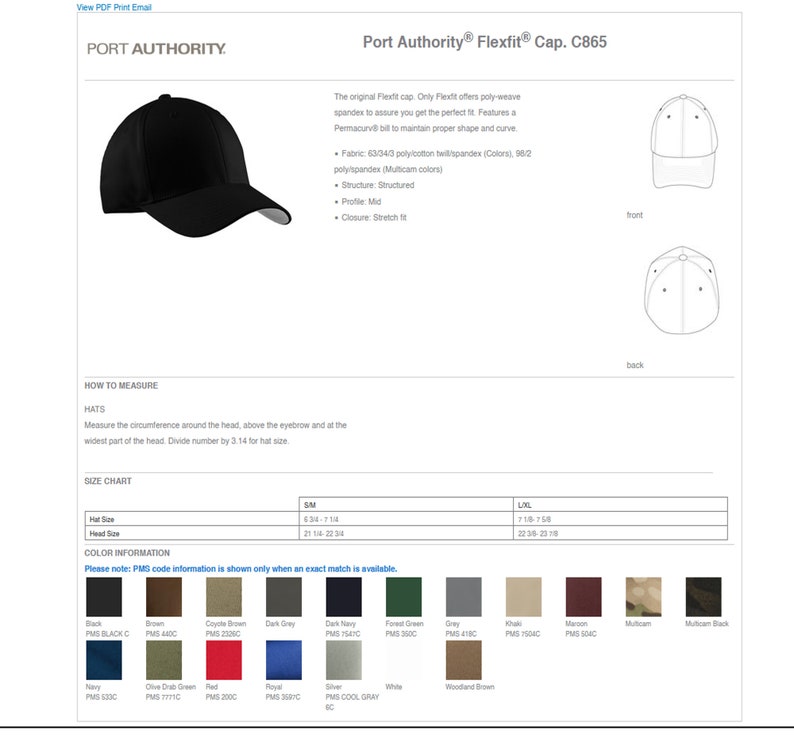 Pode incluir: Um bon&eacute; preto Port Authority Flexfit com perfil estruturado e fecho el&aacute;stico. O bon&eacute; est&aacute; dispon&iacute;vel numa variedade de cores, incluindo preto, castanho, castanho coyote, cinzento escuro, azul marinho escuro, verde floresta, cinzento, c&aacute;qui, castanho, multicam e multicam preto. O gr&aacute;fico de tamanhos mostra o tamanho do bon&eacute; e o tamanho da cabe&ccedil;a em polegadas.