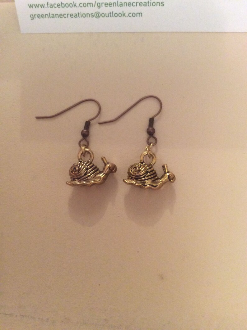 Golden Snail Earrings