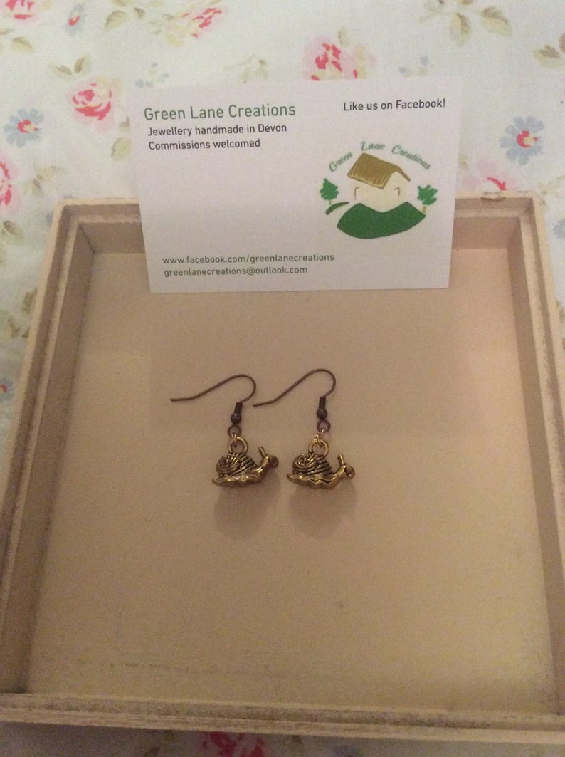 Golden Snail Earrings