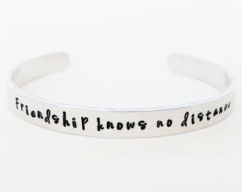 Personalized Friendship Bracelet // Custom Silver Best Friend Bracelets + Mantra + Custom Coordinates + Hand Stamped +