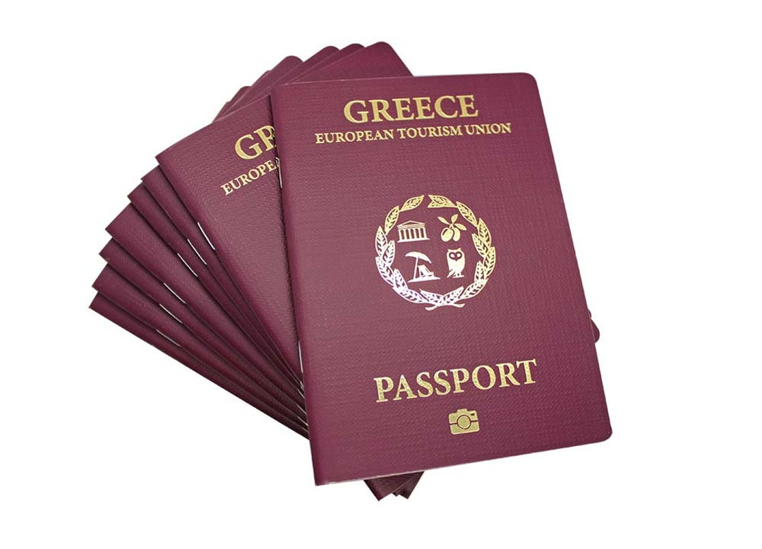 Greek Passport A Unique Souvenir for Every Traveler in Greece Etsy