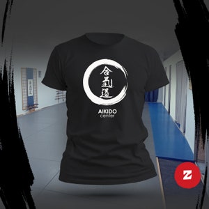 Camisetas AIKIDO Negras, Camisetas Aiki Artes Marciales, Camisetas Aikido