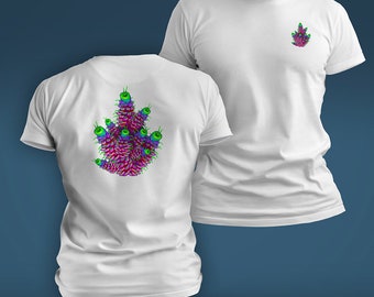 Rare and expensive Pink Acropora Coral - (WaIt Dlsney Acropora) - illustration, coral t-shirt both side printing