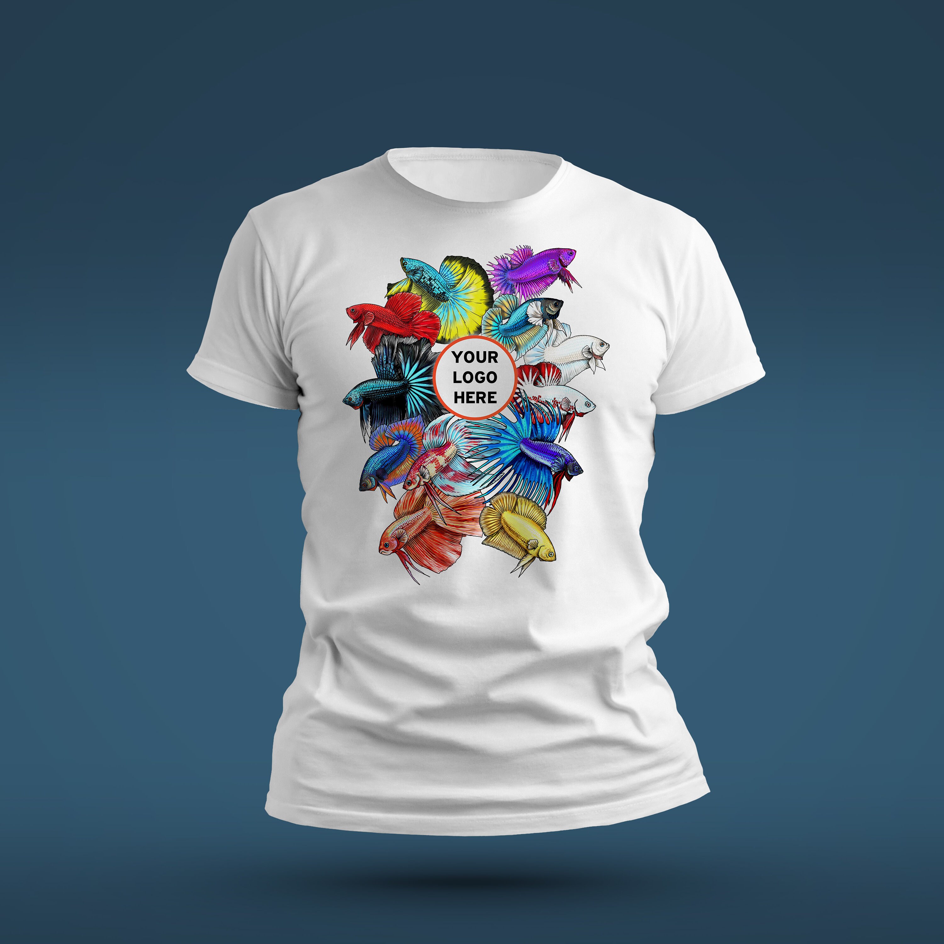 Betta Splendens Fighting Fish with a different types of tails and fins T-shirt