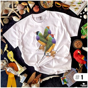 Gouldian finch T-shirts #1
