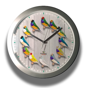 Wanduhr mit modernem Design.