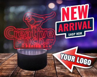 Custom Logo Modern LED decoration lamp (with your Logo)