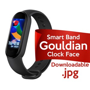 Mi Band5 Gouldians Clock Face images for a custom photo watch face upload.