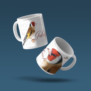 Finch bird mugs - Goldfinch, Canaries, Pigeon, Parrots mugs