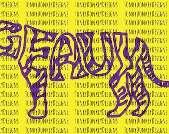 Louisiana - LSU Tigers - cutting files for cutting machines (Brother, Silhouette, Cricut) - svg, jpeg, eps, dxf, studio3