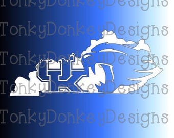 University of Kentucky Wildcats Digital Cut File (svg, eps, dxf, studio3,  jpeg) for cutting machines (Silhouette, Cricut, Brother,