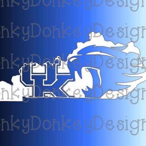 University of Kentucky Wildcats  Digital Cut File (svg, eps, dxf, studio3, jpeg) for cutting machines (Silhouette, Cricut, Brother, etc.)