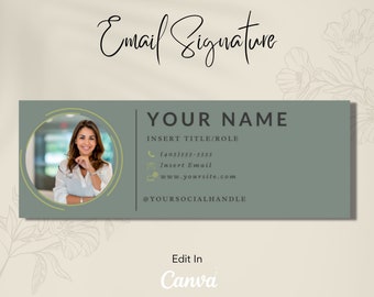 Plantilla de firma de correo electrónico Canva