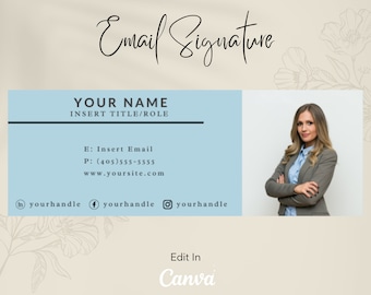 Plantilla de firma de correo electrónico Canva